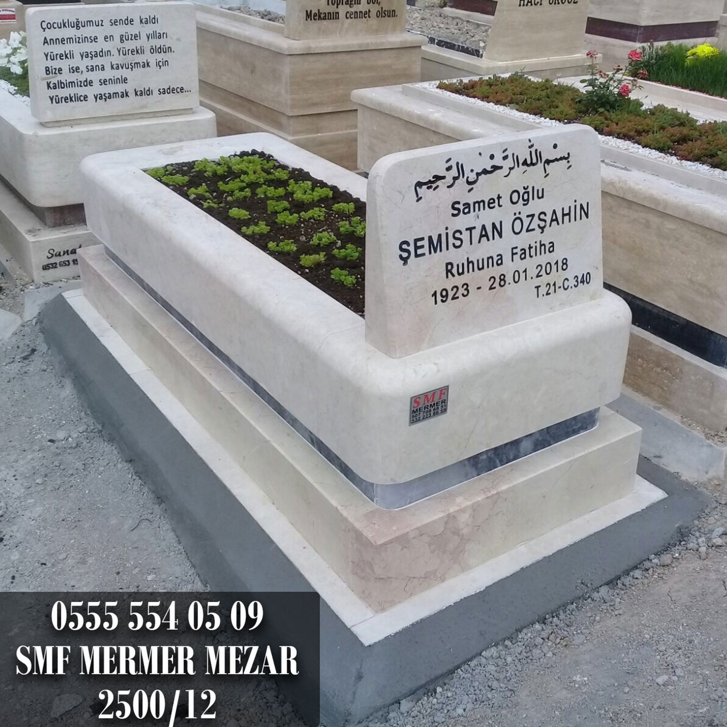 İki Katlı Blok Mezar Çeşitleri SMF 2500-12